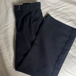 Abercrombie & Fitch Sloane Wide Leg Black Trousers